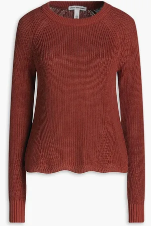 AUTUMN CASHMERE Ribbed cotton sweater - Red