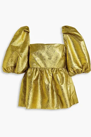 STINE GOYA Kinsley metallic jacquard blouse - Metallic