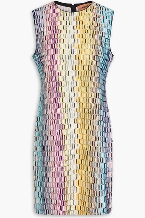 Missoni Metallic crochet-knit mini dress