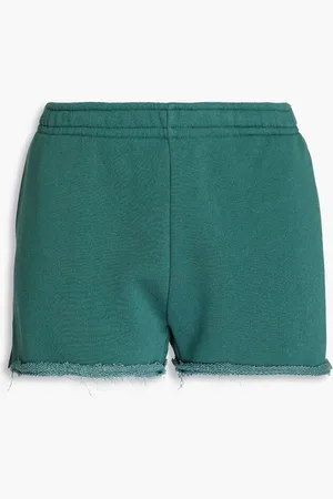 RAG&BONE Baja French cotton-blend terry shorts - Green