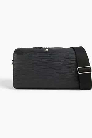 Montblanc Textured-leather messenger bag