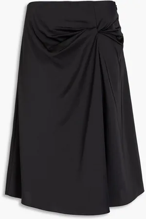 THEORY Twisted satin skirt