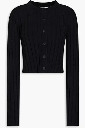 Loulou Studio Adiro cropped pointelle-knit cardigan