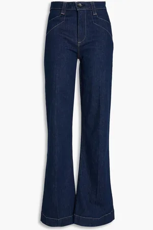 Paige Leenah high-rise wide-leg jeans - Blue
