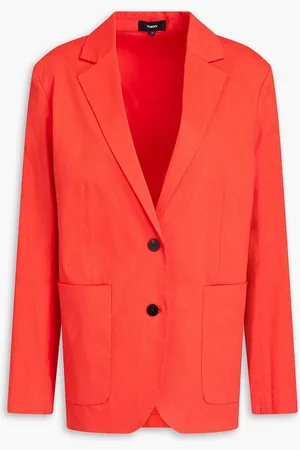 THEORY Linen-blend blazer