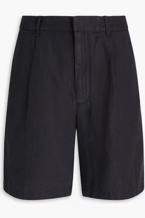 RAG&BONE Elliot pleated linen shorts