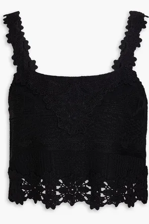 Maje Cropped crochet top