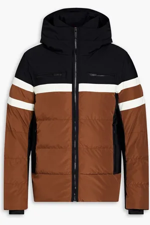 Fusalp Abelban quilted striped hooded ski jacket