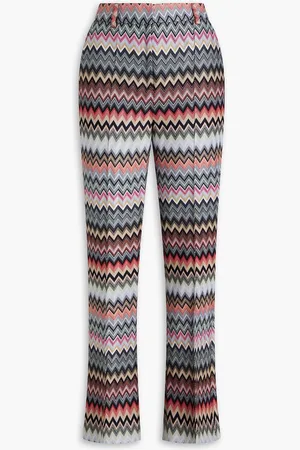 Missoni Cotton-blend crochet-knit bootcut pants