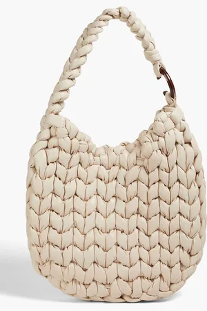 Chloé Wooden C woven leather shoulder bag
