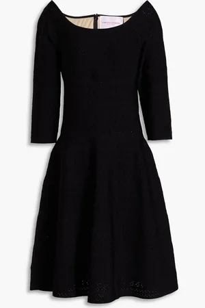 Carolina Herrera Pointelle-knit dress