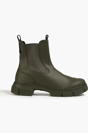 Ganni Rubber ankle boots - Green