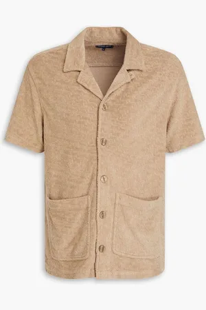 Frescobol Carioca Paco cotton-terry jacquard shirt - Neutral