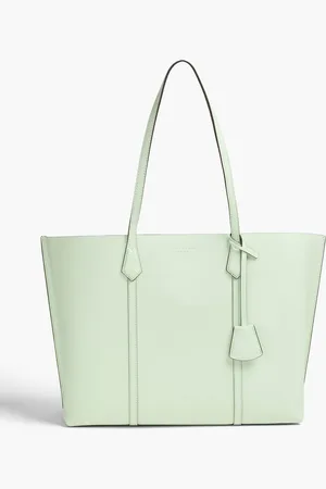 Tory Burch Perry pebbled-leather tote - Green