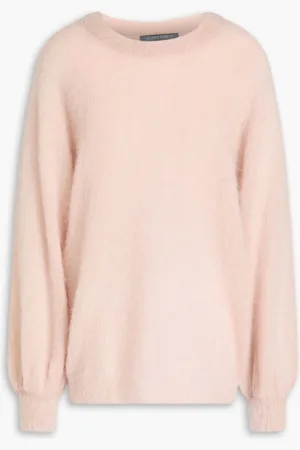 Alberta Ferretti Mohair-blend sweater - Pink