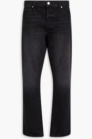 Frame Le Slouch distressed straight-leg jeans