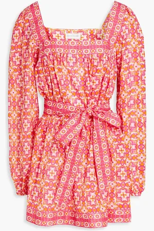 Rebecca Vallance Serafino printed cotton-voile mini dress