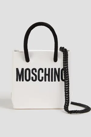 Moschino Embroidered satin cross-body bag