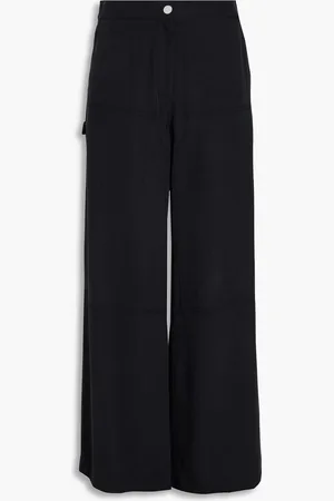 THEORY Lyocell-twill wide-leg pants