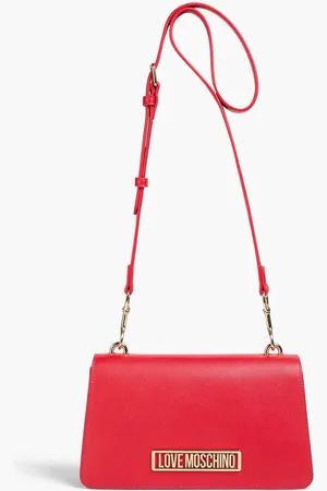 Moschino Pebbled-leather cross-body bag