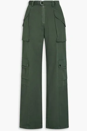 Holzweiler Cotton-twill cargo pants - Green