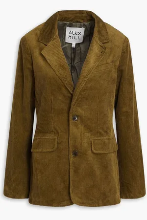 ALEX MILL Amel cotton-corduroy blazer - Green