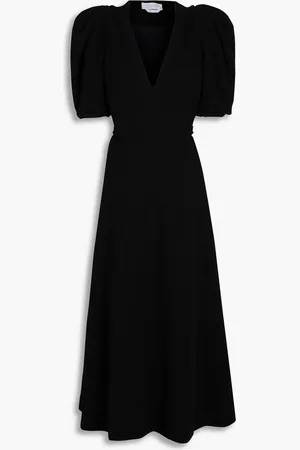 GABRIELA HEARST Luz pleated wool-crepe midi dress