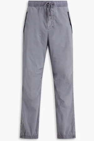 James Perse Stretch-cotton poplin pants - Gray