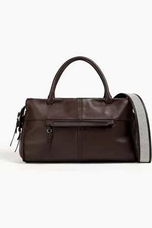 Staud Leo leather tote - Brown