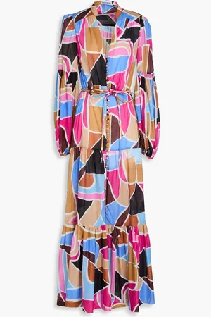 Rebecca Vallance La Reve printed cotton-voile maxi dress - Pink