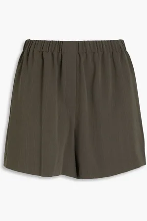 THEORY Crepon shorts - Green