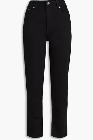 Ganni High-rise tapered jeans