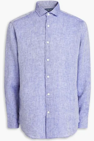 Frescobol Carioca Antonio linen shirt - Blue