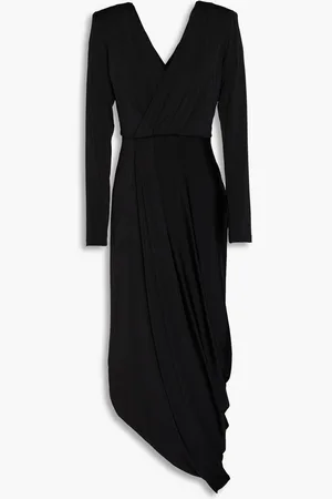 Giorgio Armani Satin-jersey midi dress