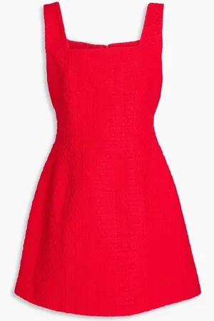 Maje Cotton-blend tweed mini dress