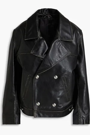 Victoria Beckham Oversized leather jacket