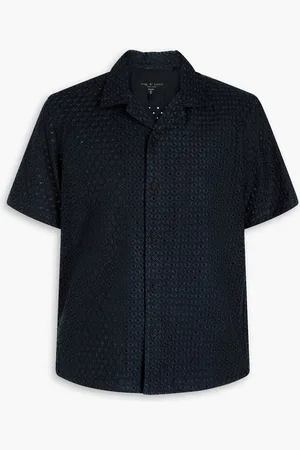 RAG&BONE Avery broderie anglaise Lyocell shirt - Blue