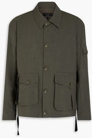 RAG&BONE Cade wool-blend overshirt - Green