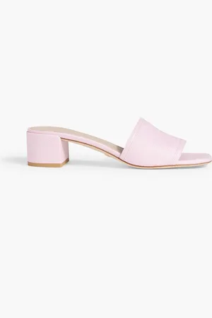 Stuart Weitzman Cayman 35 canvas mules - Pink