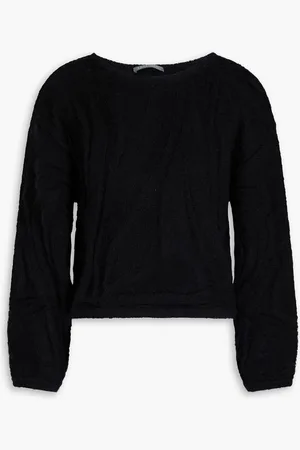 Alberta Ferretti Textured-knit wool sweater