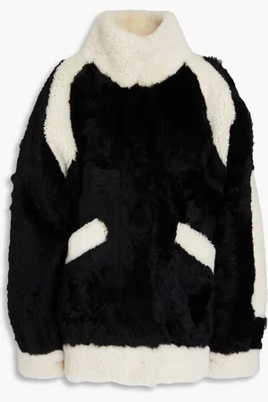 IRO Oversized two-tone shearling coat