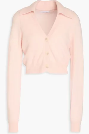 NAADAM Cropped cashmere cardigan - Pink