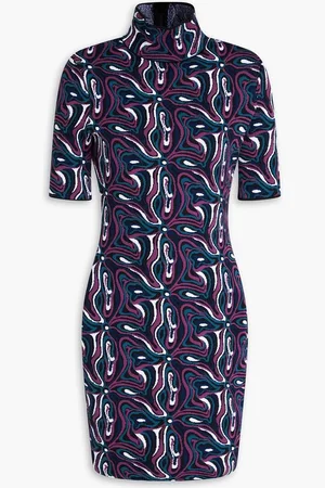 Puccini Jacquard-knit mini dress - Purple