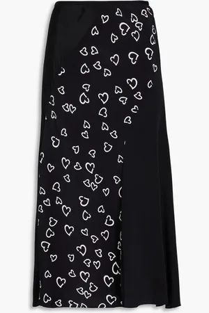 Diane von Furstenberg Ravnita printed crepe de chine midi skirt