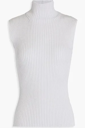 Giorgio Armani Ribbed-knit vest - Gray