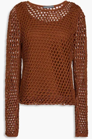 Alberta Ferretti Open-knit cotton sweater