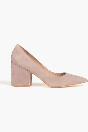 Stuart Weitzman Ave 75 suede pumps - Neutral