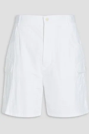 Giorgio Armani Ribbed cotton-blend cargo shorts