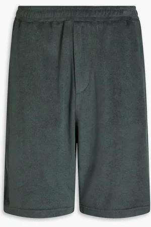RAG&BONE Cotton-blend terry shorts - Green