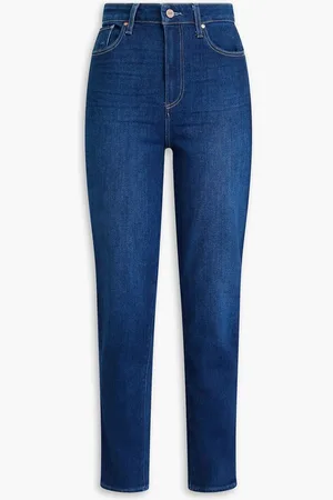 Paige Gemma high-rise straight-leg jeans - Blue